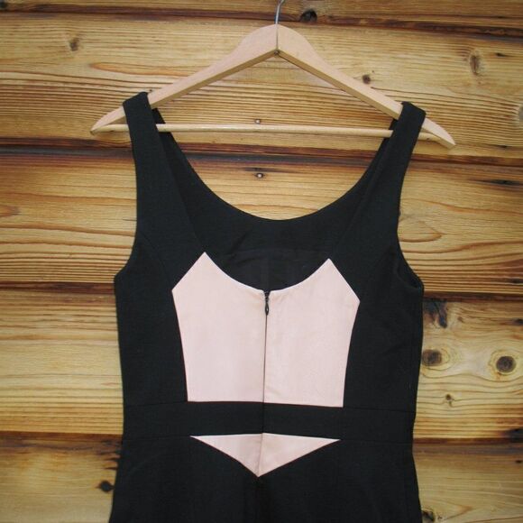 NWT Rebecca Minkoff Stella Leather Trim  Dress - Picture 8 of 10